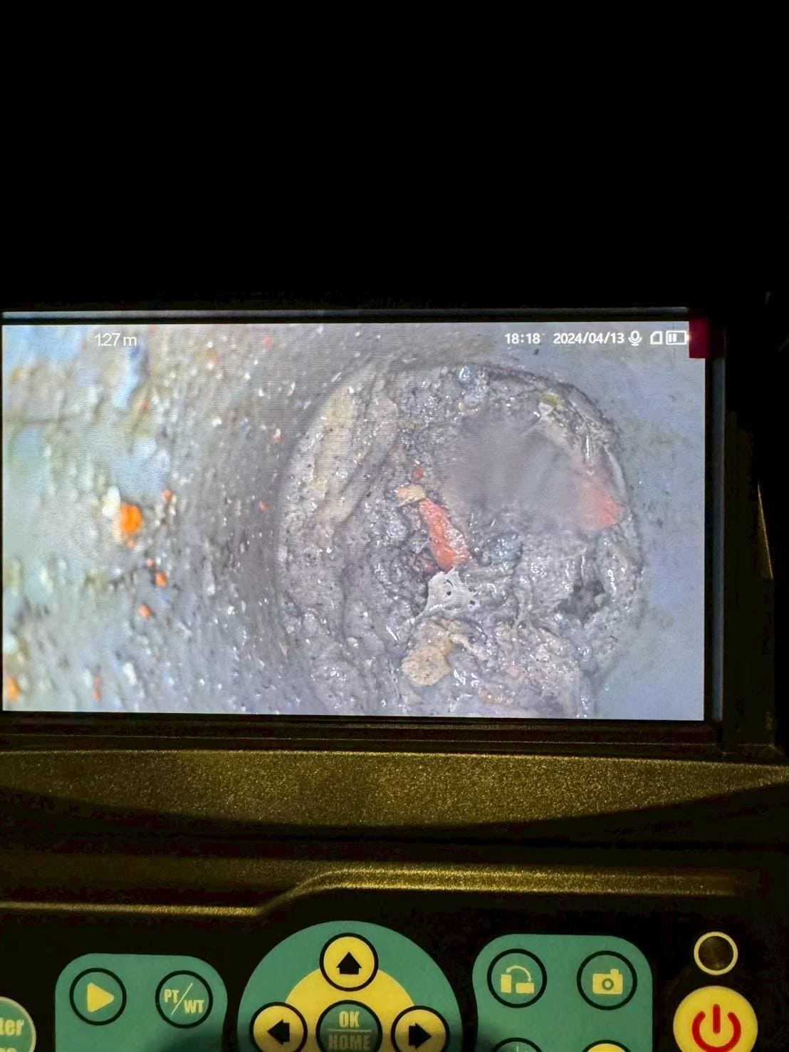 台中廚房排水管內視鏡油垢檢查施工過程